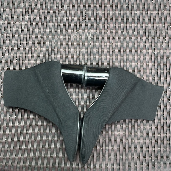 Zara fabric knit booties with shiny black heel size 39 - Picture 6 of 11